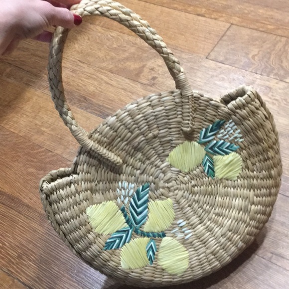 J. Jill straw lemon Tote Bag Purse - Picture 10 of 10